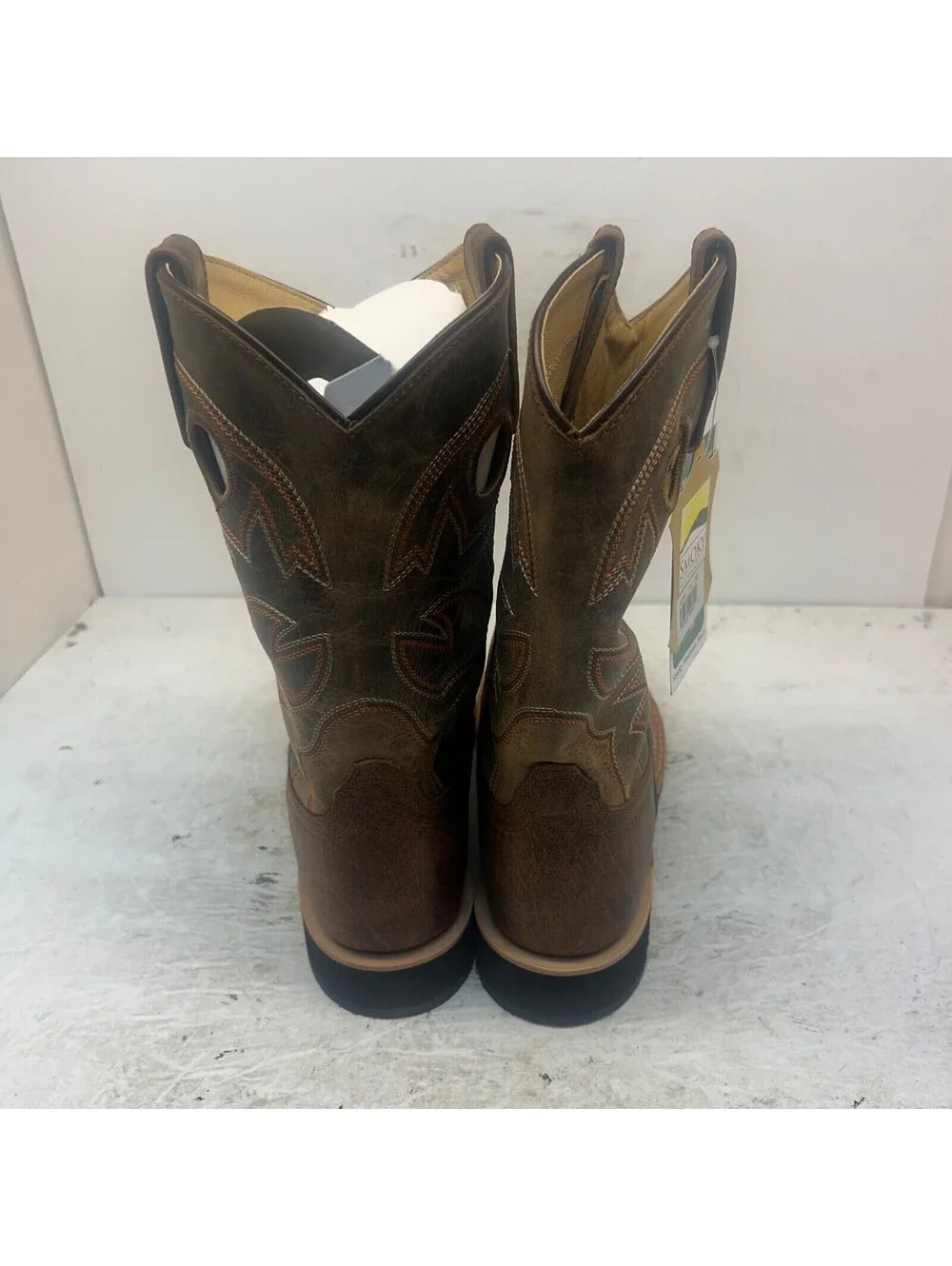 Smoky Mountain Men's Bandera Cowboy Western Boot 4209 Brown Leather Size 7.5EE